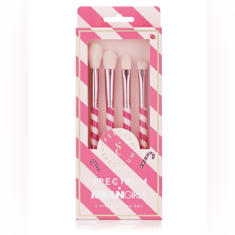 Spectrum x Mean Girls Pink 4 Piece Makeup Brush Set